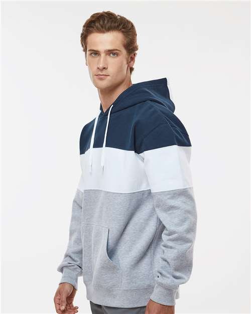 Men's Varsity Fleece Colorblocked Hooded Sweatshirt - Image 24