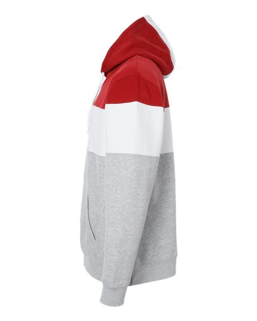 Men's Varsity Fleece Colorblocked Hooded Sweatshirt - Image 34