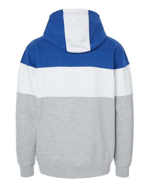 Men's Varsity Fleece Colorblocked Hooded Sweatshirt - Image 39
