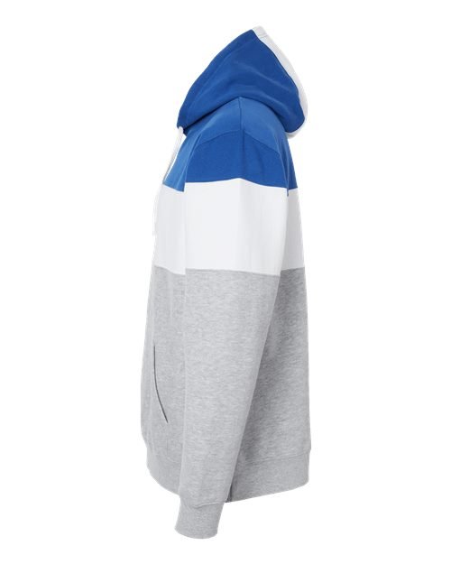 Men's Varsity Fleece Colorblocked Hooded Sweatshirt - Image 40