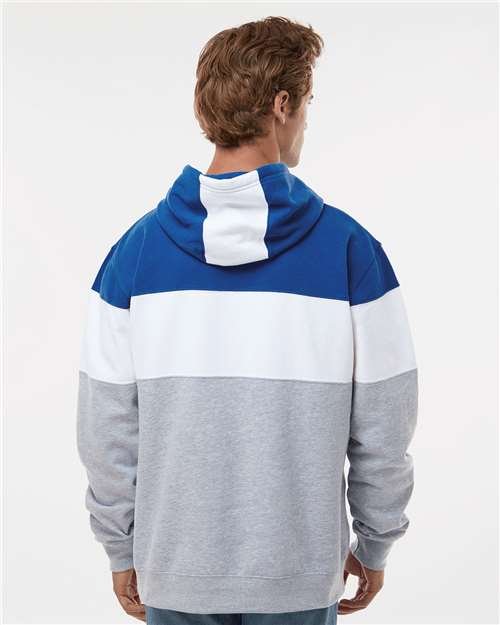 Men's Varsity Fleece Colorblocked Hooded Sweatshirt - Image 43