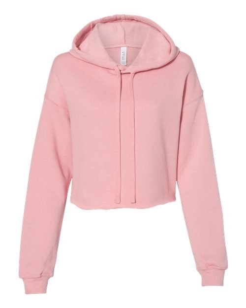 Women's Crop Fleece Hoodie Sweatshirt - Image 46