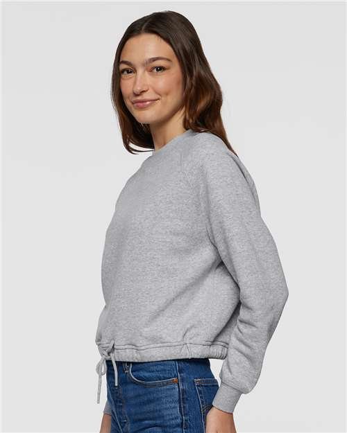 Women's Relaxed 3-End Boxy Fleece Crewneck Sweatshirt - Image 16