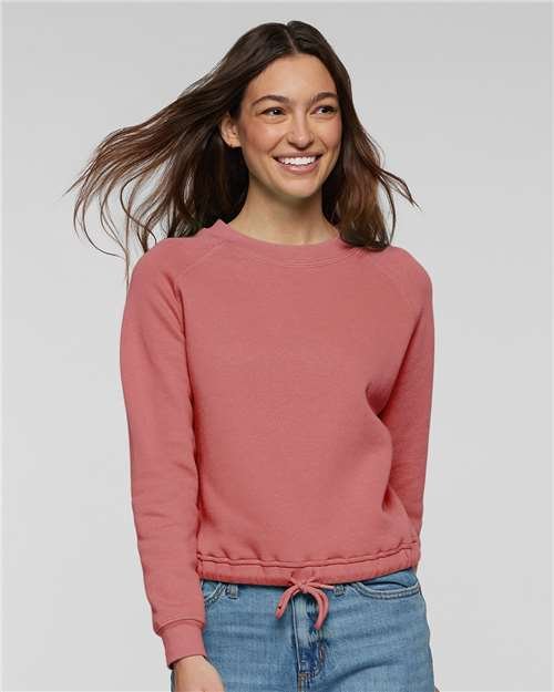 Women's Relaxed 3-End Boxy Fleece Crewneck Sweatshirt - Image 21