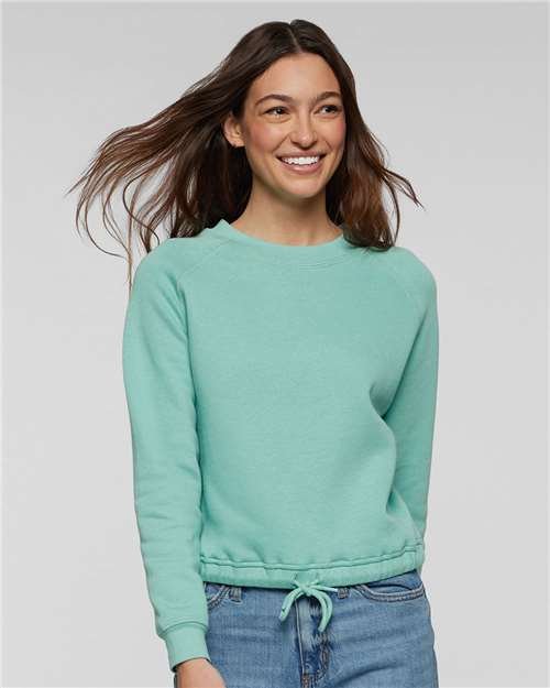 Women's Relaxed 3-End Boxy Fleece Crewneck Sweatshirt - Image 33