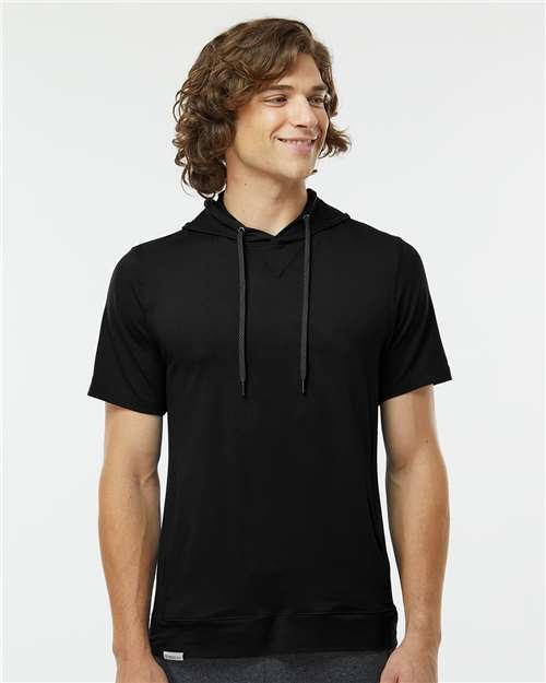 Men's Eco Revive™ Ventura Soft Knit Short Sleeve Hooded Sweatshirt - Image 8