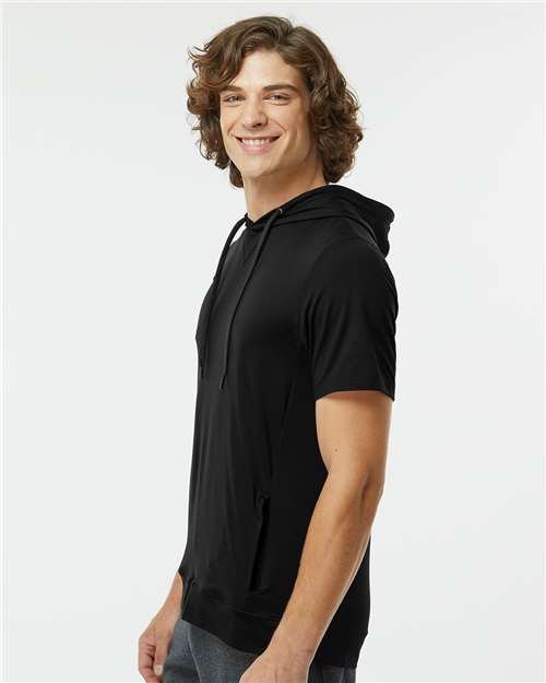 Men's Eco Revive™ Ventura Soft Knit Short Sleeve Hooded Sweatshirt - Image 9