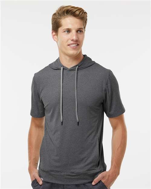 Men's Eco Revive™ Ventura Soft Knit Short Sleeve Hooded Sweatshirt - Image 14