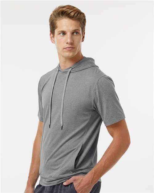 Men's Eco Revive™ Ventura Soft Knit Short Sleeve Hooded Sweatshirt - Image 21