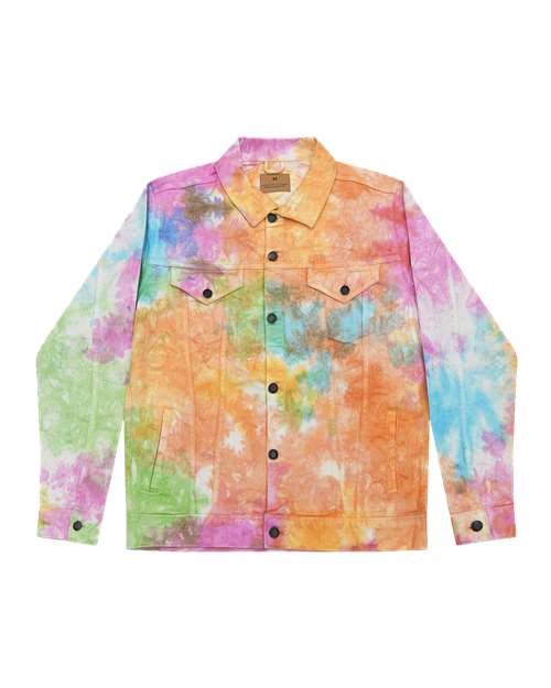Unisex Tie-Dyed Denim Jacket - Image 5
