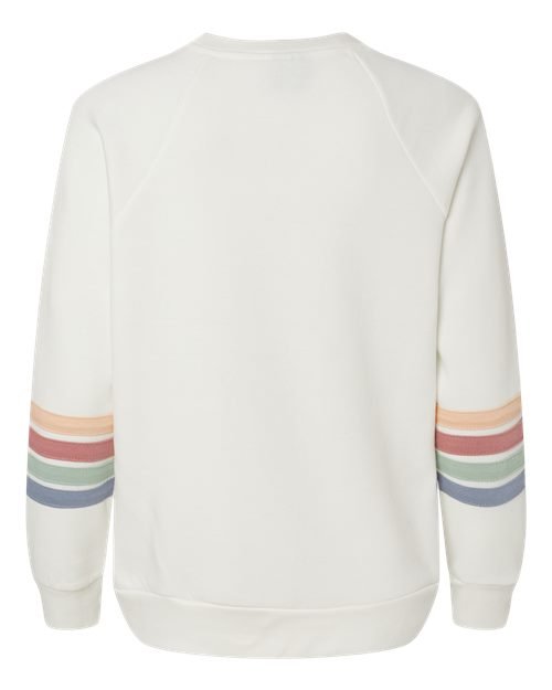 Women's Striped Sleeves Crewneck Sweatshirt - Image 9