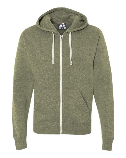 Men's Triblend Full-Zip Hooded Sweatshirt - Image 34