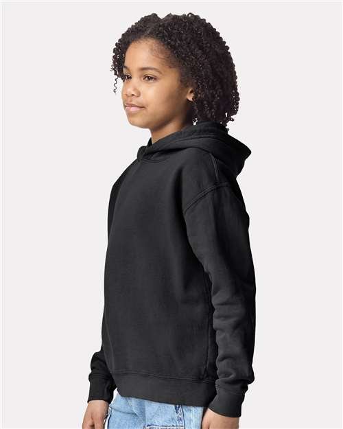 Youth Garment-Dyed Lightweight Fleece Hooded Sweatshirt - Image 5