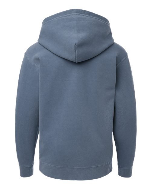 Youth Garment-Dyed Lightweight Fleece Hooded Sweatshirt - Image 9