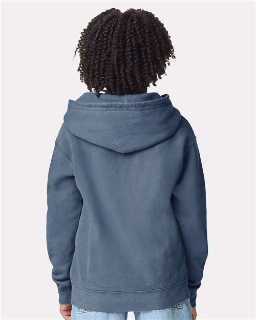 Youth Garment-Dyed Lightweight Fleece Hooded Sweatshirt - Image 13
