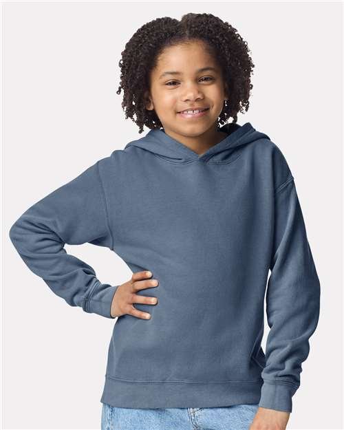 Youth Garment-Dyed Lightweight Fleece Hooded Sweatshirt - Image 11