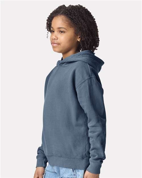 Youth Garment-Dyed Lightweight Fleece Hooded Sweatshirt - Image 12