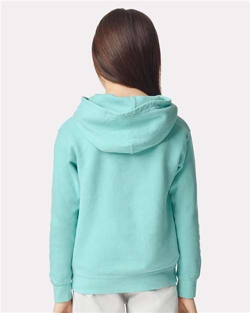 Youth Garment-Dyed Lightweight Fleece Hooded Sweatshirt - Image 19