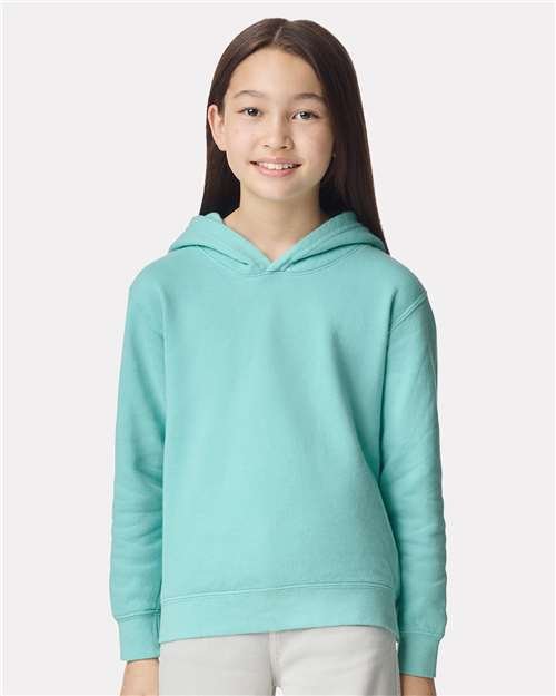 Youth Garment-Dyed Lightweight Fleece Hooded Sweatshirt - Image 17