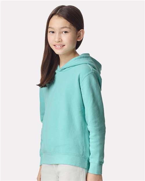 Youth Garment-Dyed Lightweight Fleece Hooded Sweatshirt - Image 18
