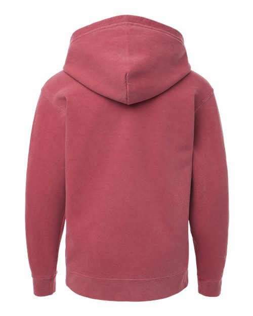 Youth Garment-Dyed Lightweight Fleece Hooded Sweatshirt - Image 21