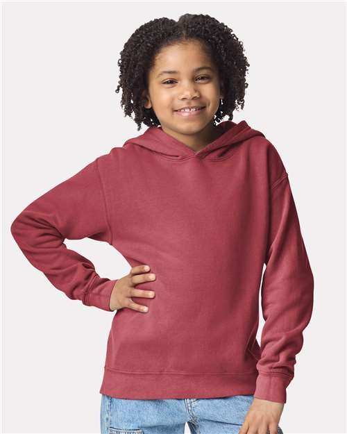Youth Garment-Dyed Lightweight Fleece Hooded Sweatshirt - Image 23
