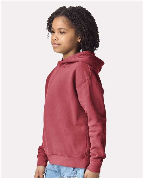 Youth Garment-Dyed Lightweight Fleece Hooded Sweatshirt - Image 24