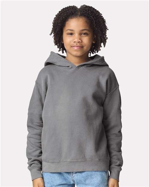 Youth Garment-Dyed Lightweight Fleece Hooded Sweatshirt - Image 29