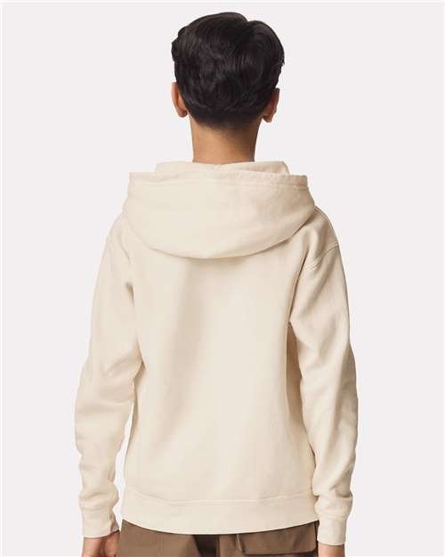 Youth Garment-Dyed Lightweight Fleece Hooded Sweatshirt - Image 37