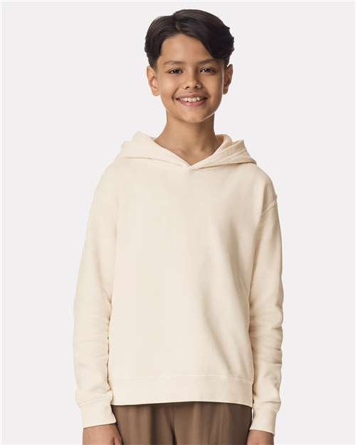 Youth Garment-Dyed Lightweight Fleece Hooded Sweatshirt - Image 35
