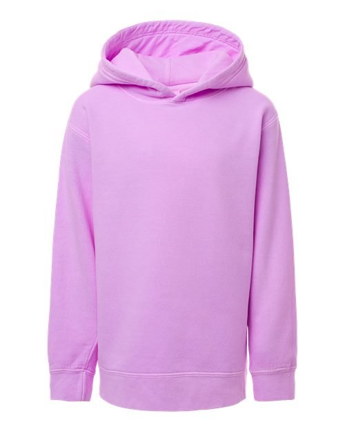 Youth Garment-Dyed Lightweight Fleece Hooded Sweatshirt - Image 38
