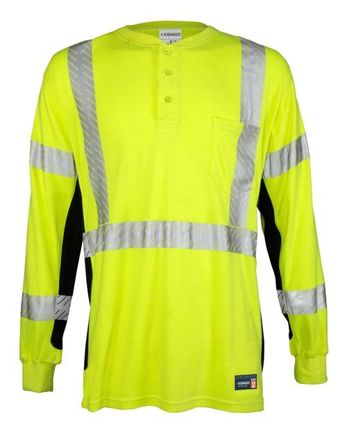 Unisex FR Long Sleeve Henley T-Shirt