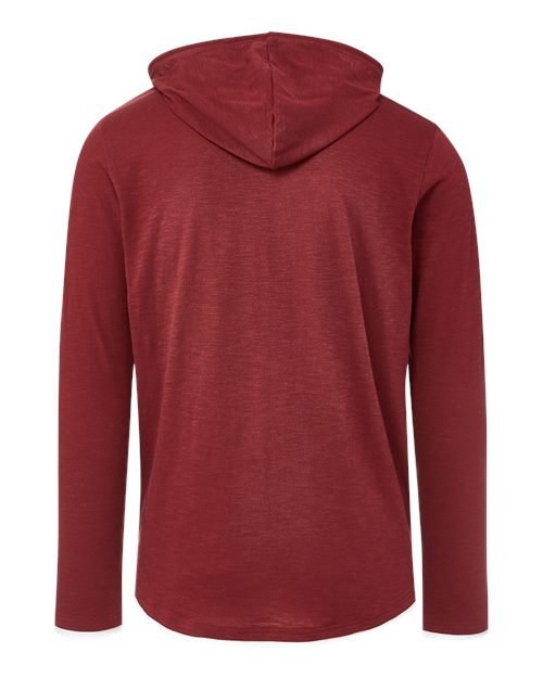 Unisex Miles Slub Hooded Long Sleeve T-Shirt - Image 6