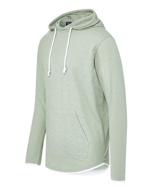 Unisex Miles Slub Hooded Long Sleeve T-Shirt - Image 13