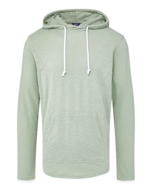 Unisex Miles Slub Hooded Long Sleeve T-Shirt - Image 11