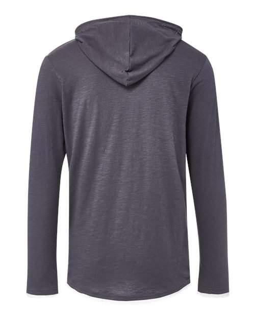 Unisex Miles Slub Hooded Long Sleeve T-Shirt - Image 15