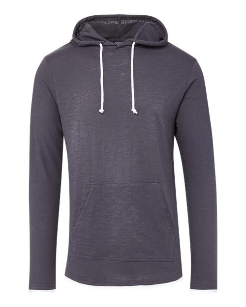 Unisex Miles Slub Hooded Long Sleeve T-Shirt - Image 14