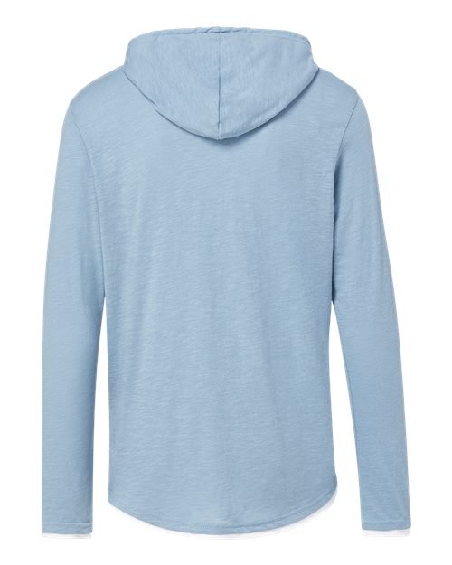 Unisex Miles Slub Hooded Long Sleeve T-Shirt - Image 18