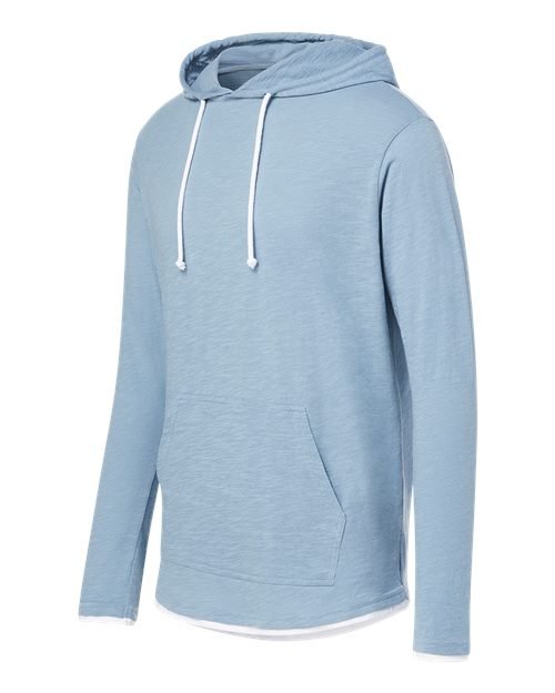 Unisex Miles Slub Hooded Long Sleeve T-Shirt - Image 19