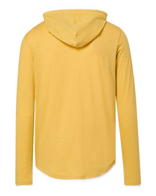 Unisex Miles Slub Hooded Long Sleeve T-Shirt - Image 9