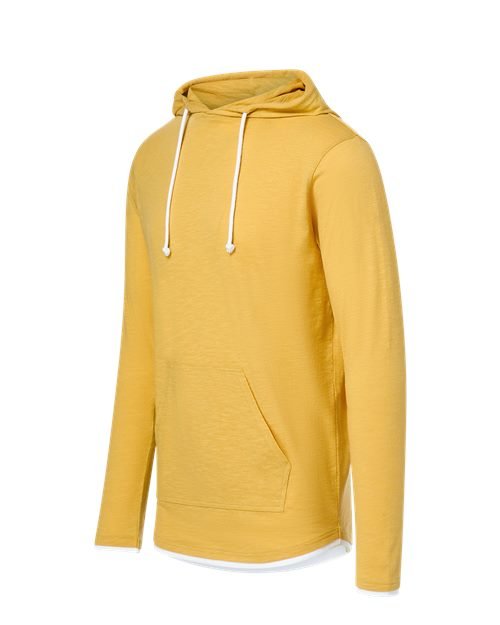Unisex Miles Slub Hooded Long Sleeve T-Shirt - Image 10