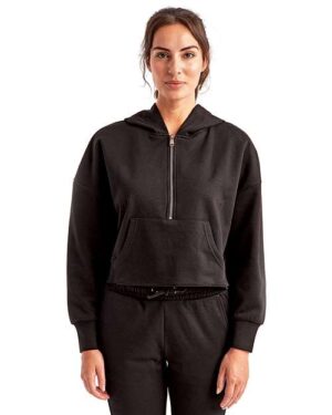 Alternative view of Women's Alice Half-Zip Hooded Sweatshirt