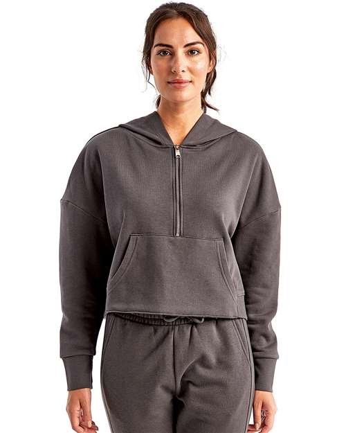 Women's Alice Half-Zip Hooded Sweatshirt - Image 7