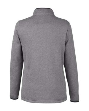 Alternative view of Women's Venture Heathered Stripe Quarter-Zip Pullover