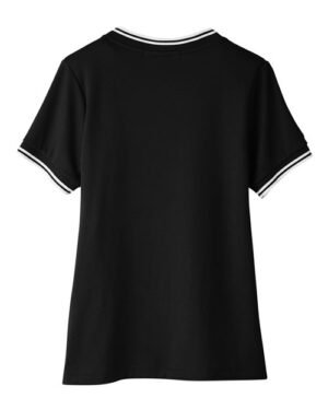 Alternative view of Women's CrownLux Performance® Plaited Tipped V-Neck Shirt