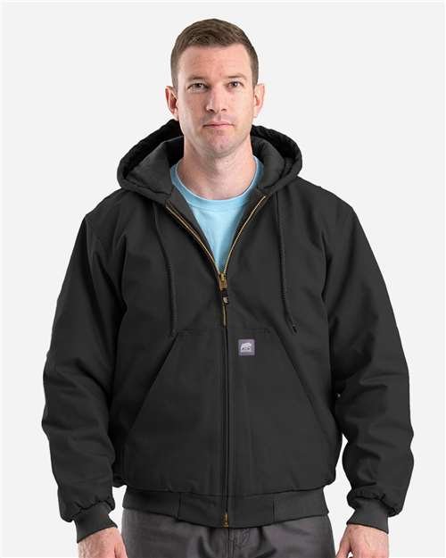 Men's Tall Highland Washed Cotton Duck Hooded Jacket - Image 2