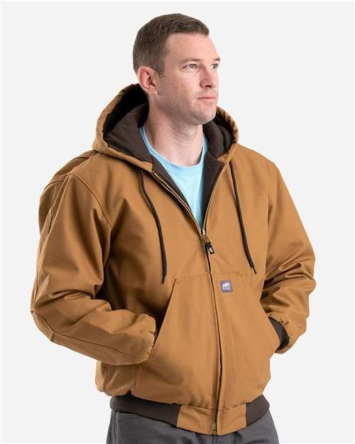 Men's Tall Highland Washed Cotton Duck Hooded Jacket - Image 7
