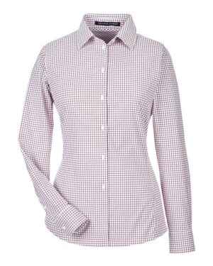 Women's CrownLux Performance® Micro Windowpane Woven Dress Shirt
