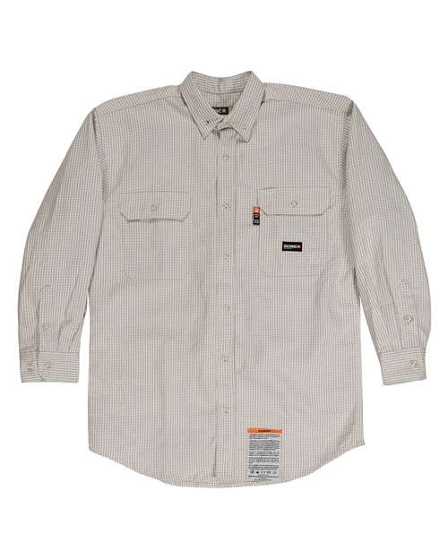 Men's Flame-Resistant Down Plaid Work Shirt - Image 5