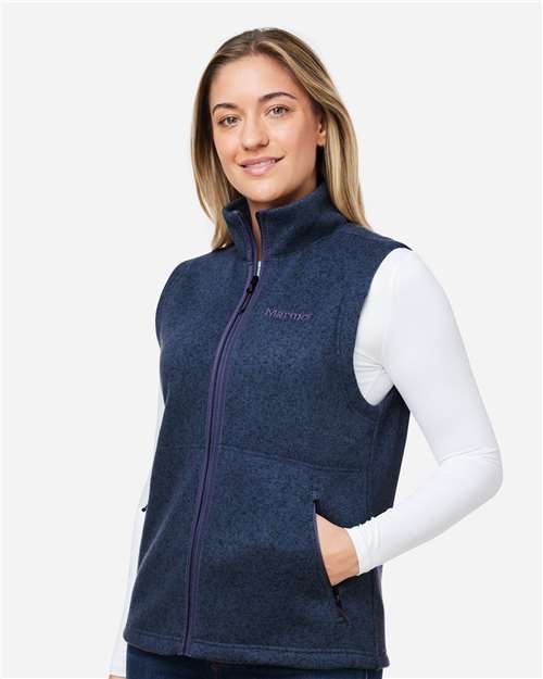 Women's Drop Line Fleece Vest - Image 5